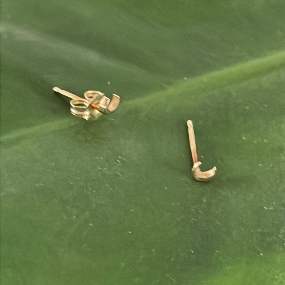 catbird moon studs gold